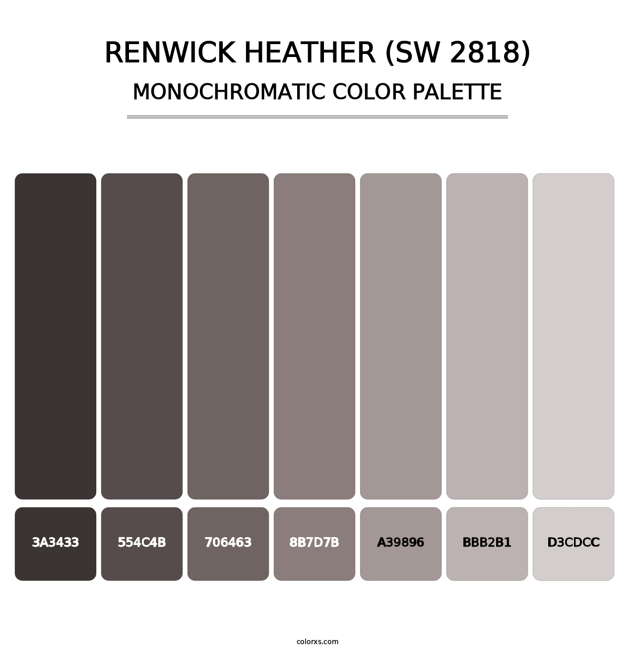 Renwick Heather (SW 2818) - Monochromatic Color Palette