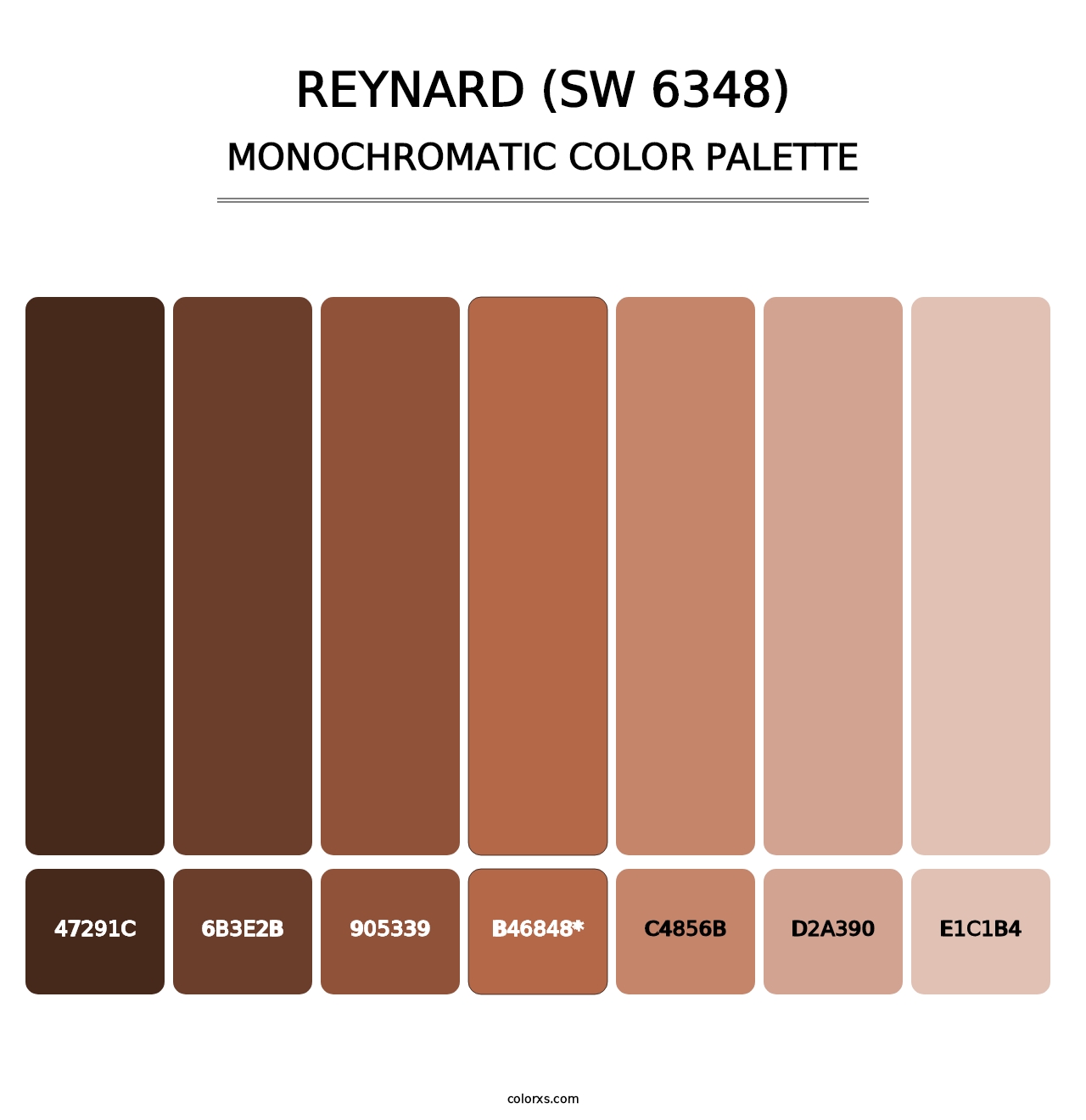 Reynard (SW 6348) - Monochromatic Color Palette