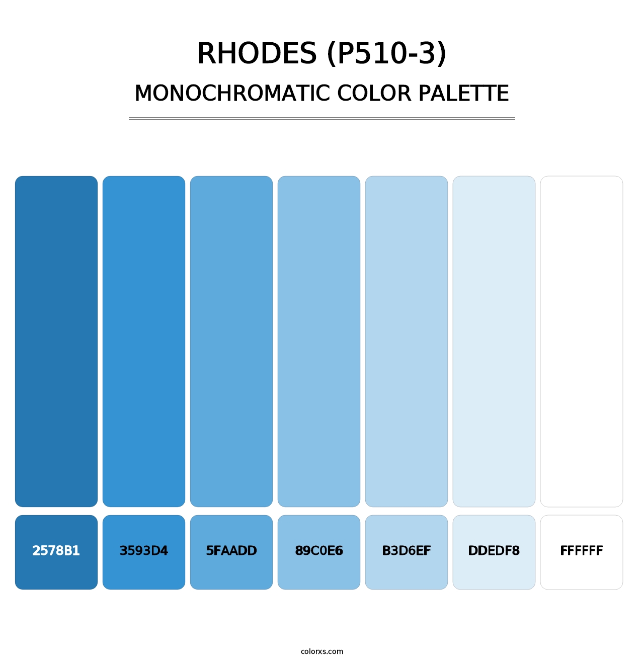 Rhodes (P510-3) - Monochromatic Color Palette