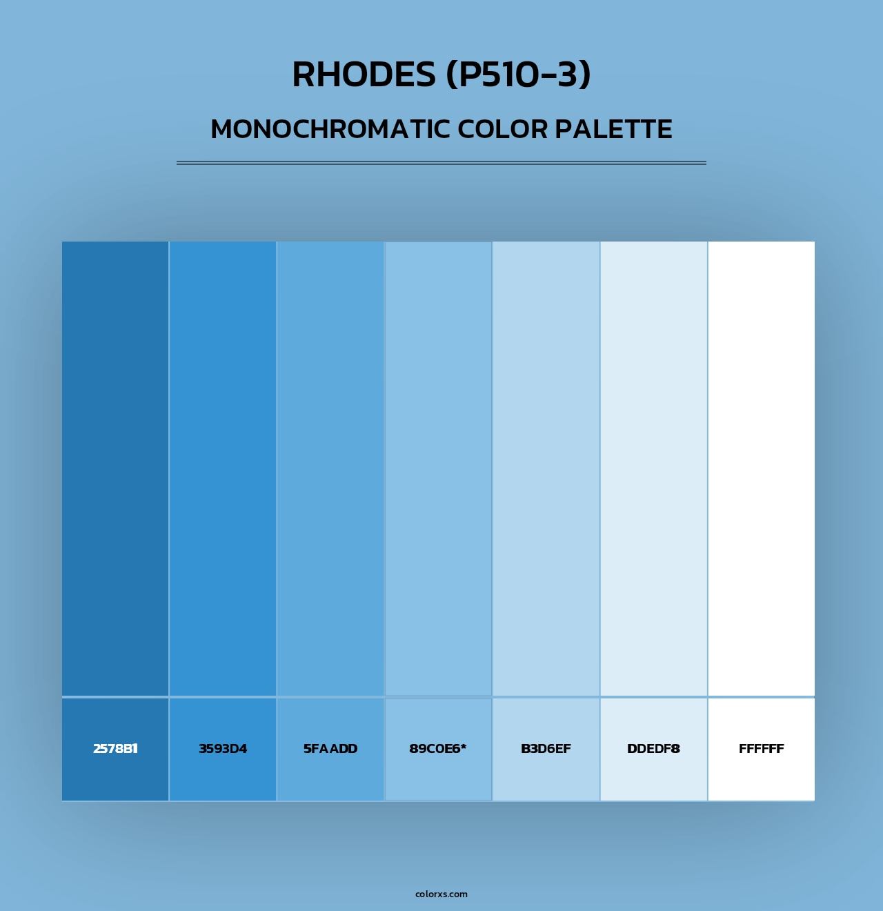 Rhodes (P510-3) - Monochromatic Color Palette
