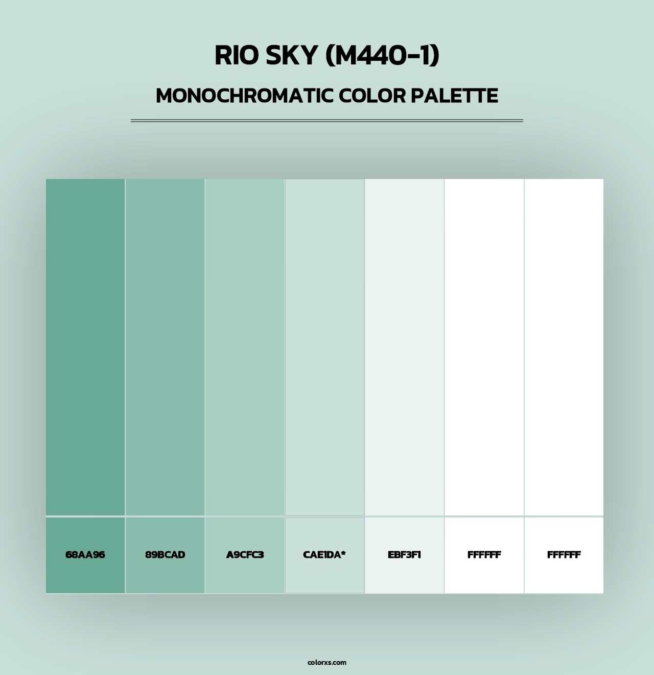 Rio Sky (M440-1) - Monochromatic Color Palette