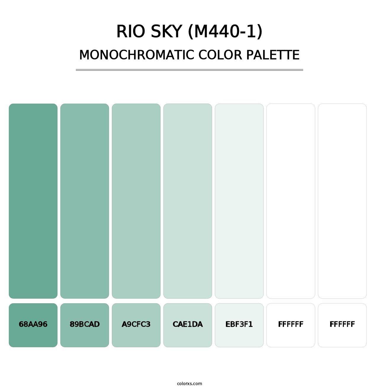 Rio Sky (M440-1) - Monochromatic Color Palette