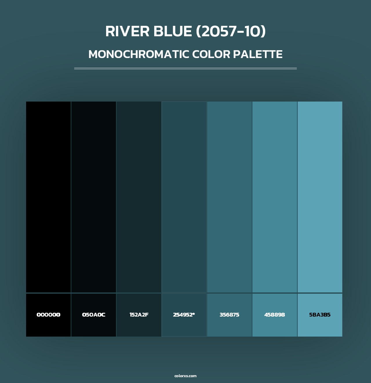 River Blue (2057-10) - Monochromatic Color Palette
