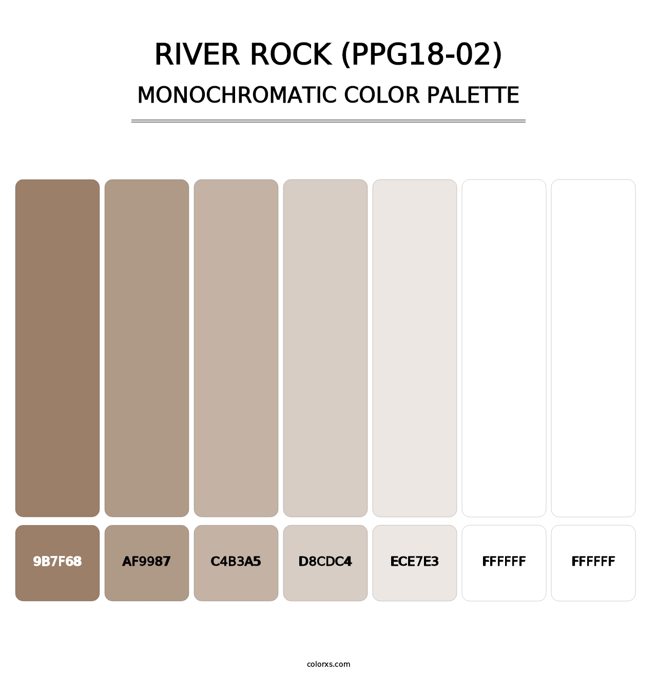 River Rock (PPG18-02) - Monochromatic Color Palette