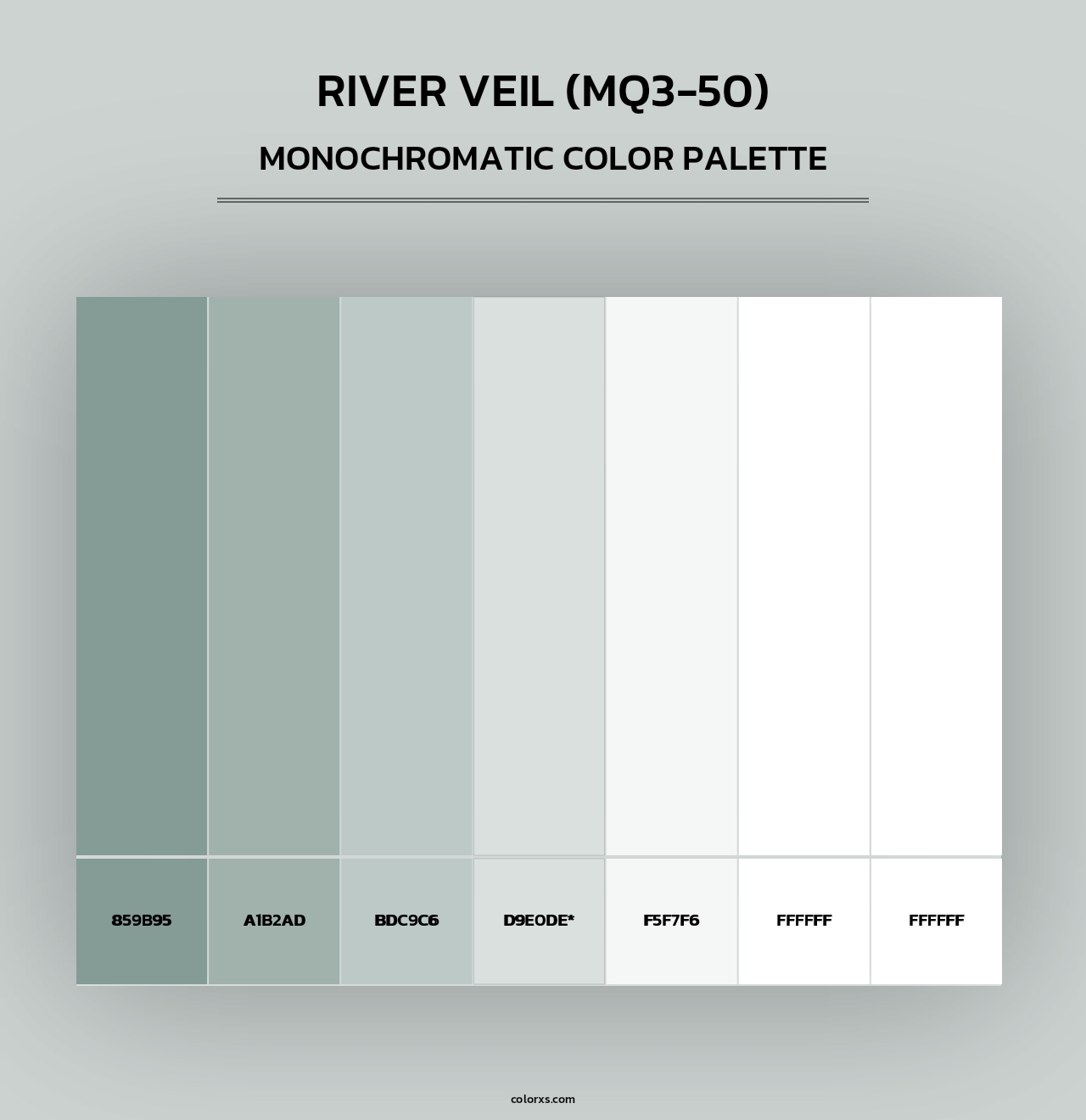 River Veil (MQ3-50) - Monochromatic Color Palette