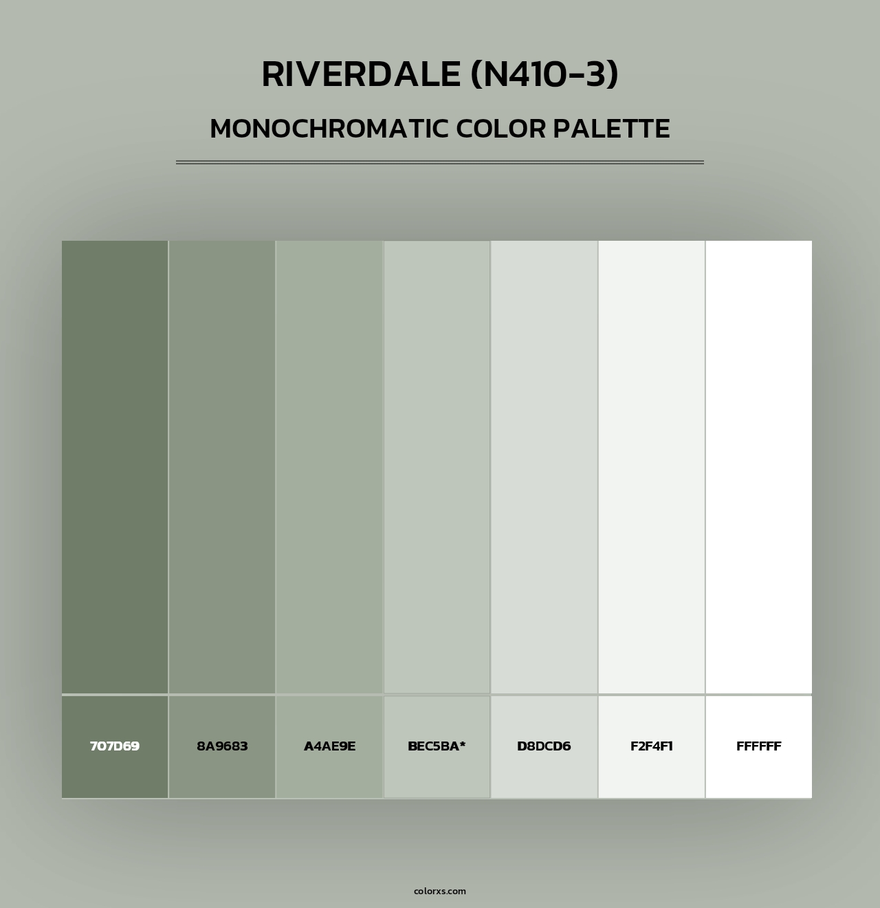 Riverdale (N410-3) - Monochromatic Color Palette