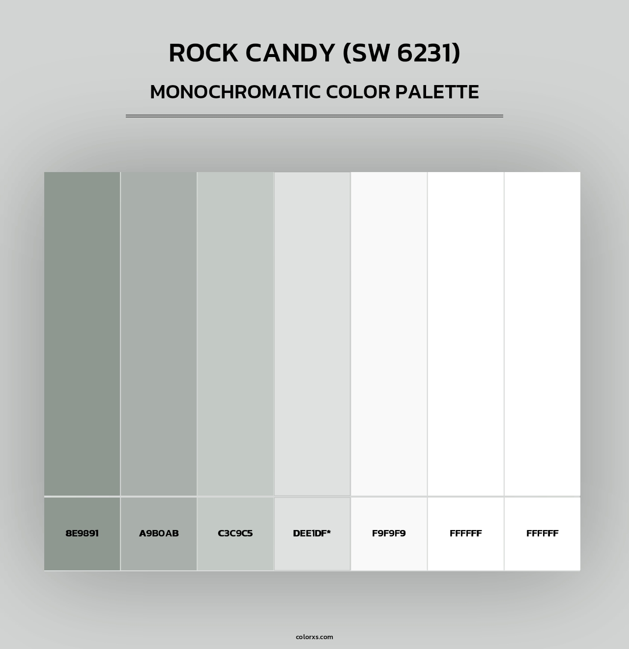 Rock Candy (SW 6231) - Monochromatic Color Palette