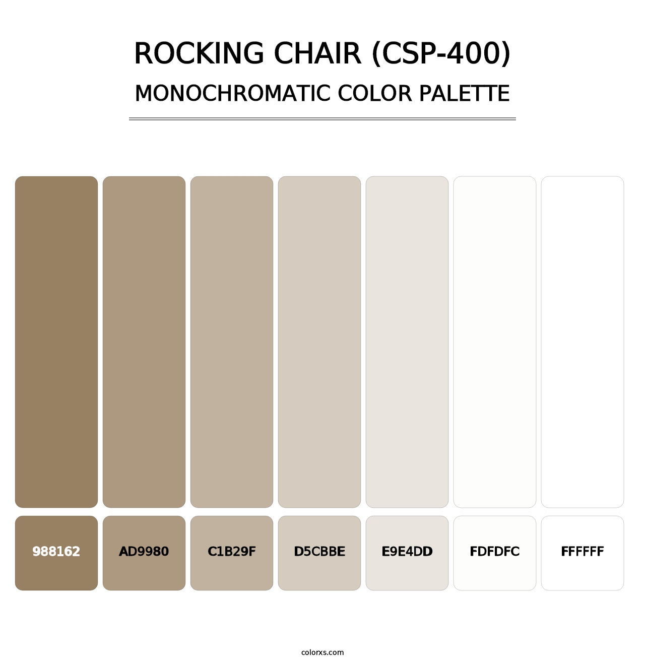 Rocking Chair (CSP-400) - Monochromatic Color Palette