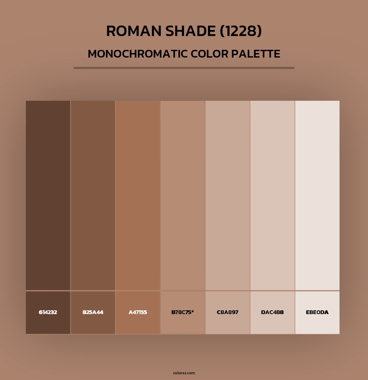 Roman Shade (1228) - Monochromatic Color Palette