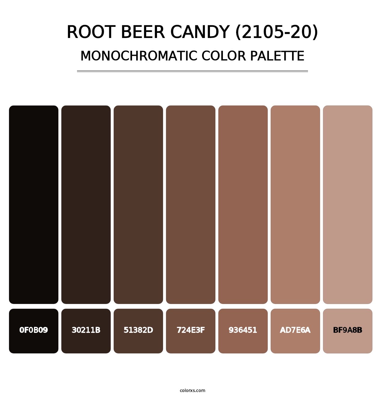 Root Beer Candy (2105-20) - Monochromatic Color Palette