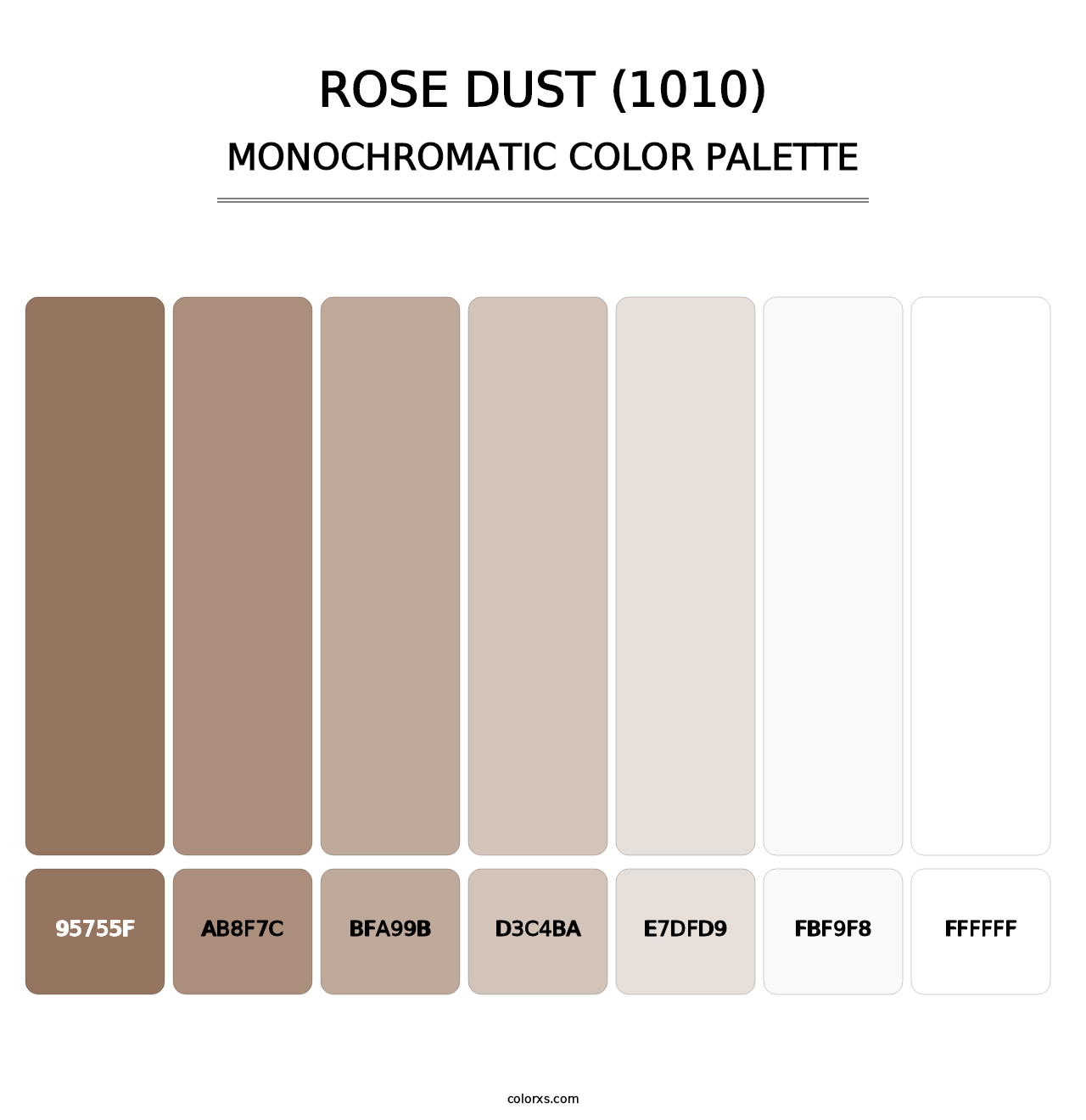 Rose Dust (1010) - Monochromatic Color Palette