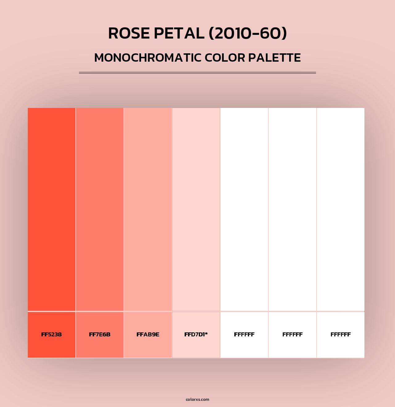 Rose Petal (2010-60) - Monochromatic Color Palette