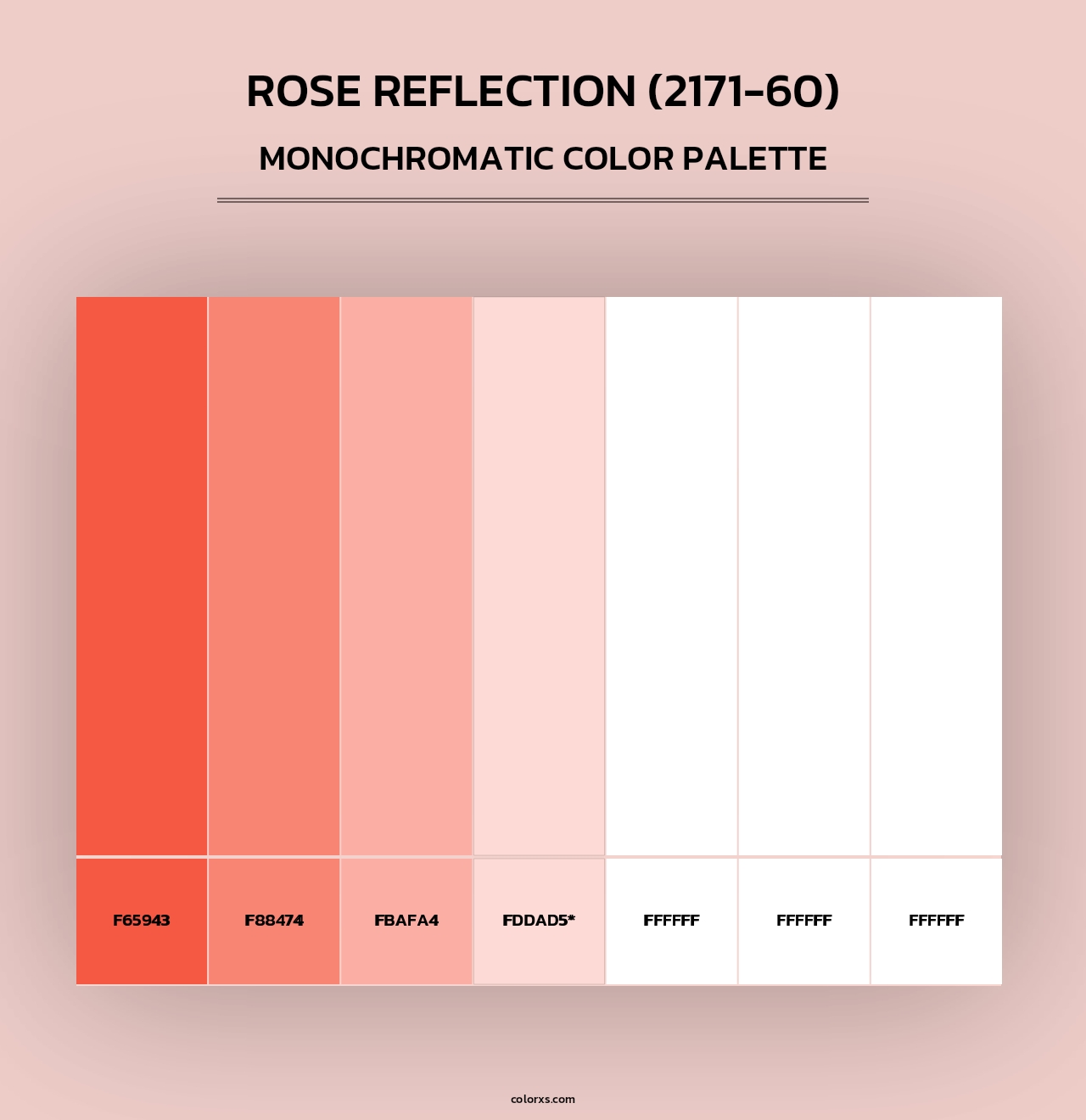 Rose Reflection (2171-60) - Monochromatic Color Palette