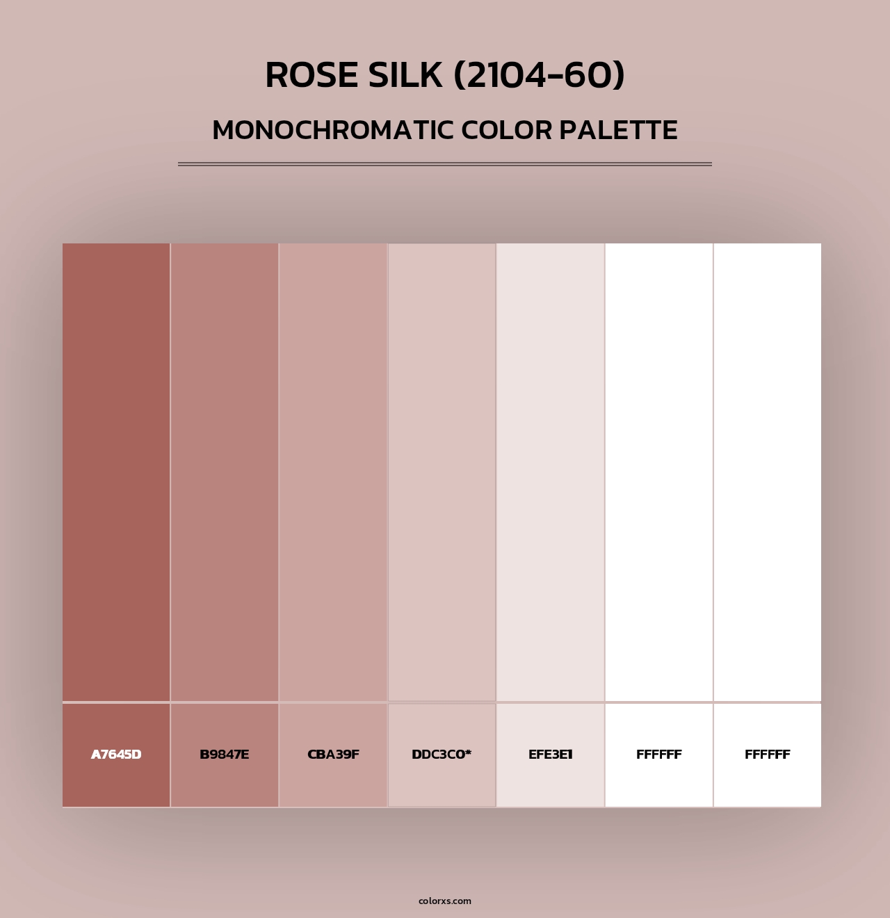 Rose Silk (2104-60) - Monochromatic Color Palette