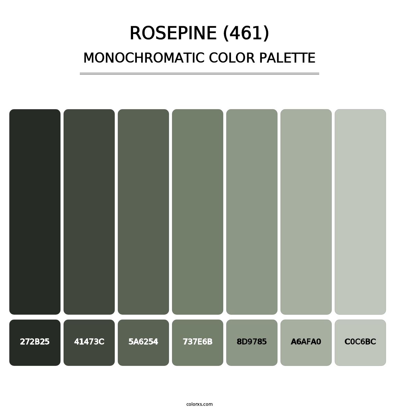 Rosepine (461) - Monochromatic Color Palette