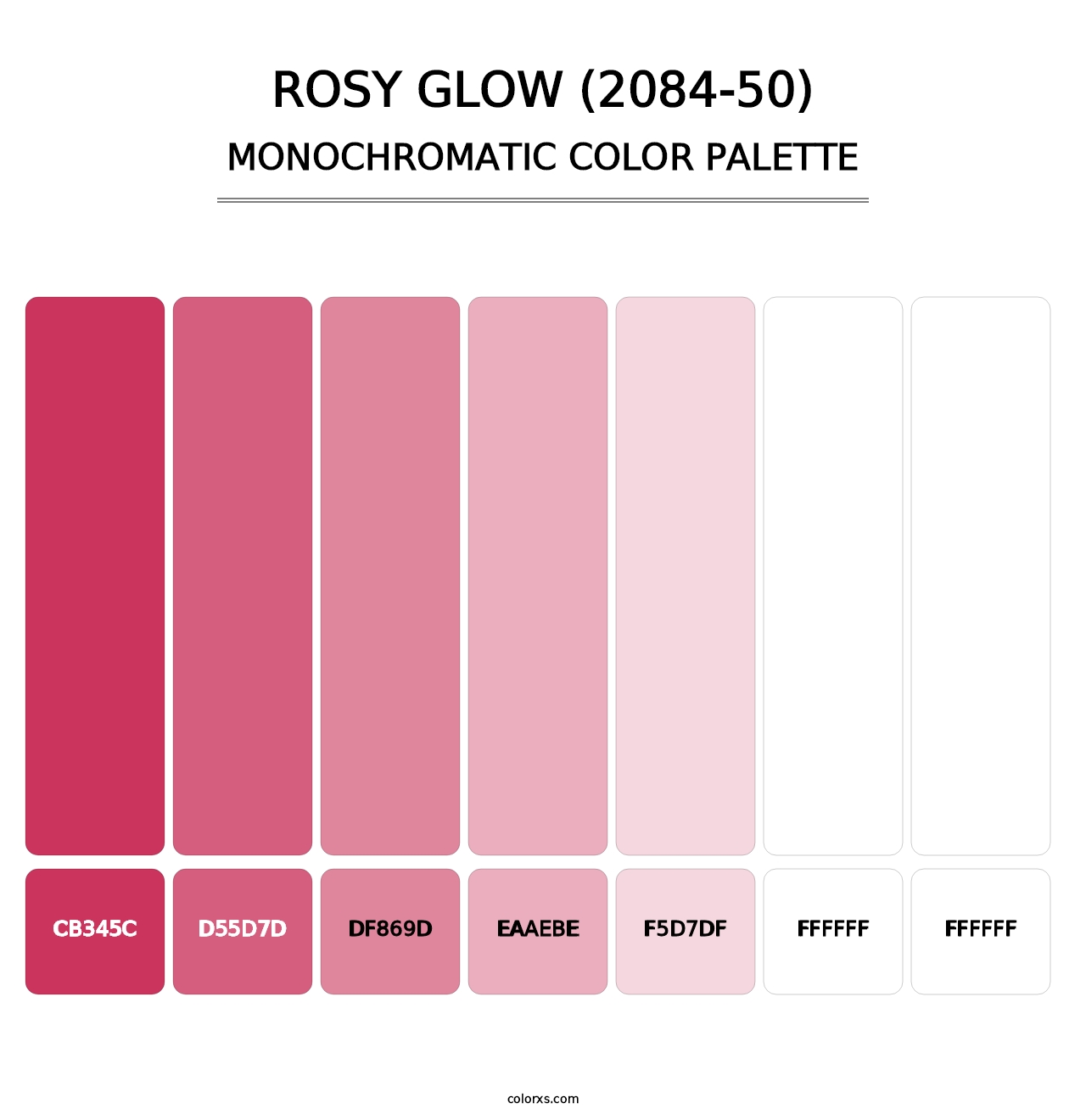 Rosy Glow (2084-50) - Monochromatic Color Palette
