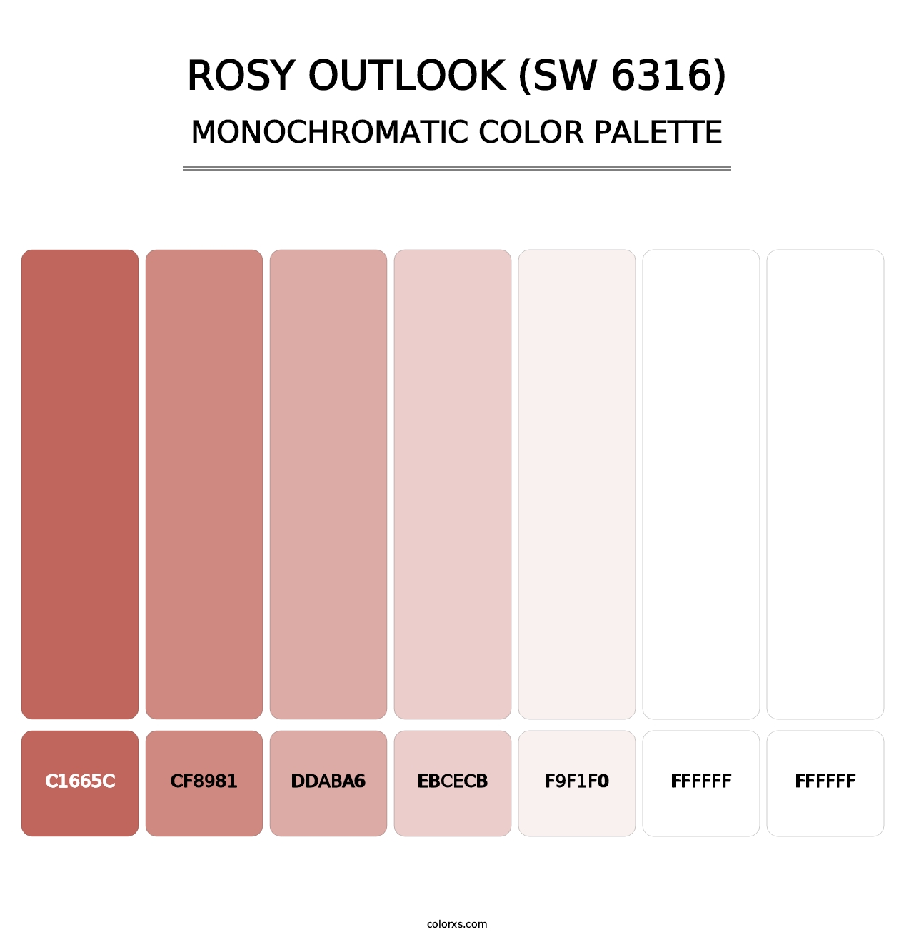 Rosy Outlook (SW 6316) - Monochromatic Color Palette