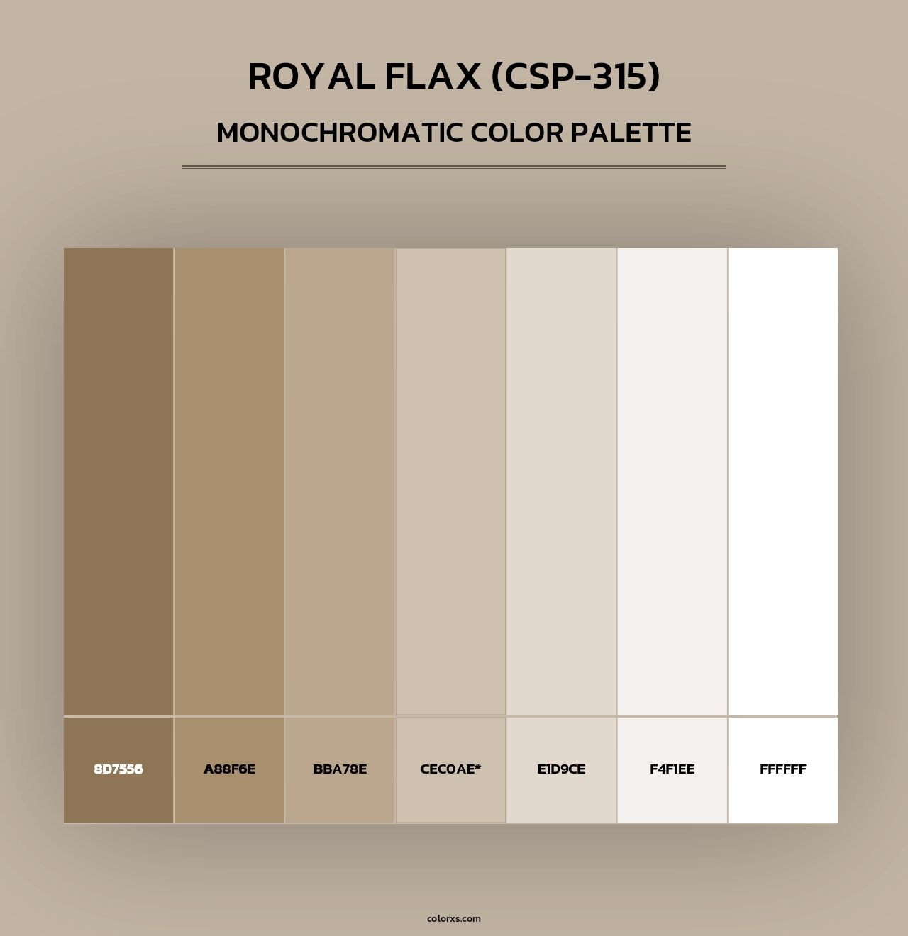 Royal Flax (CSP-315) - Monochromatic Color Palette