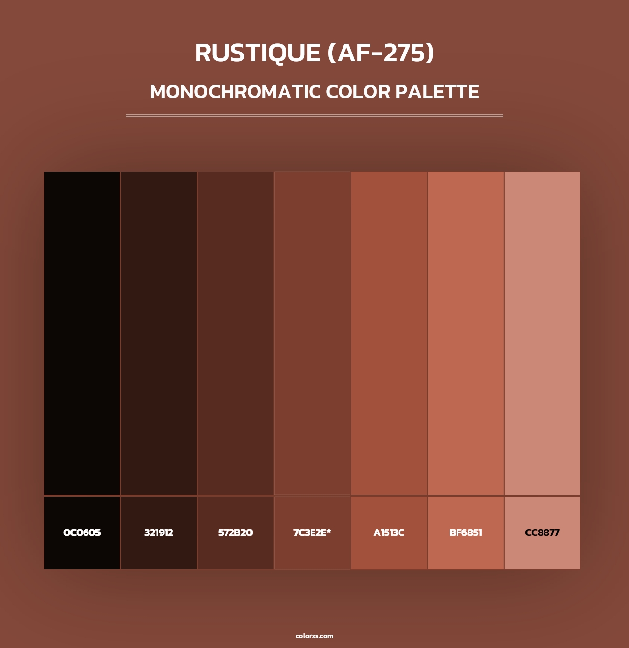 Rustique (AF-275) - Monochromatic Color Palette