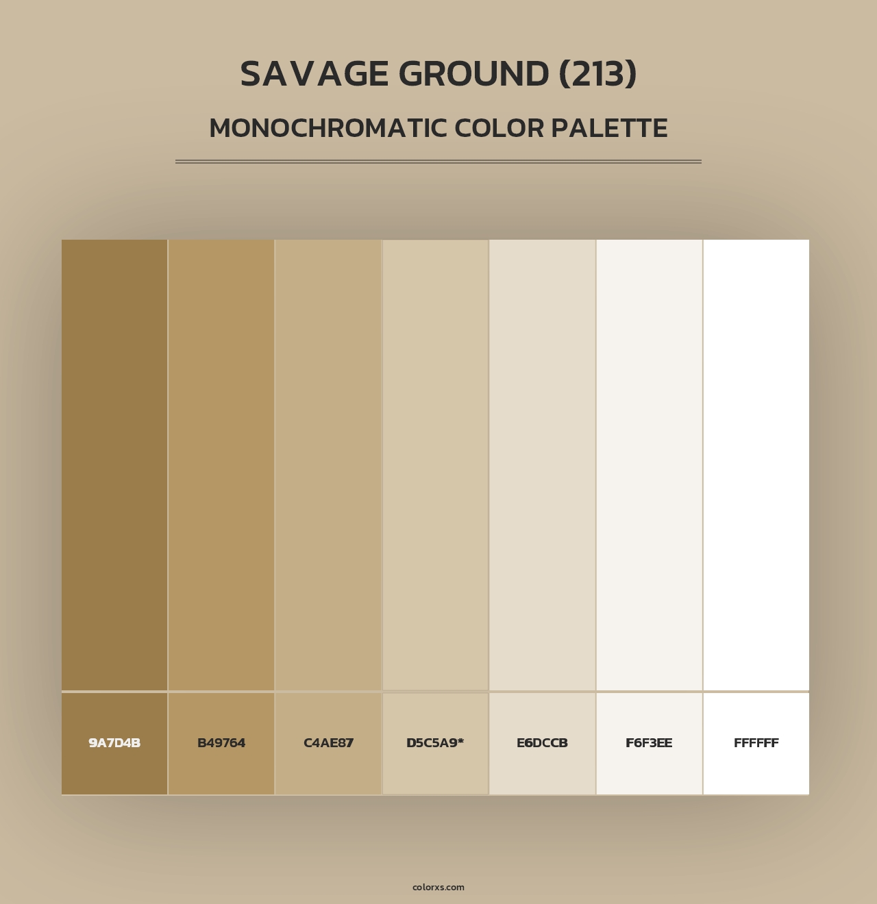 Savage Ground (213) - Monochromatic Color Palette