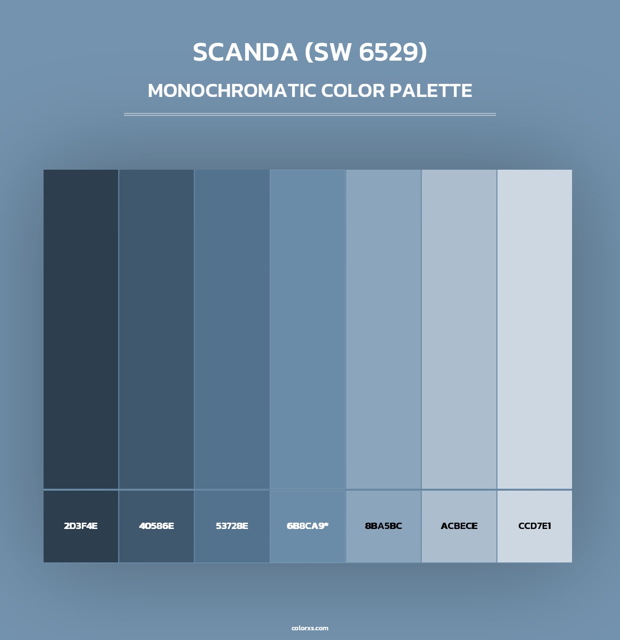 Scanda (SW 6529) - Monochromatic Color Palette