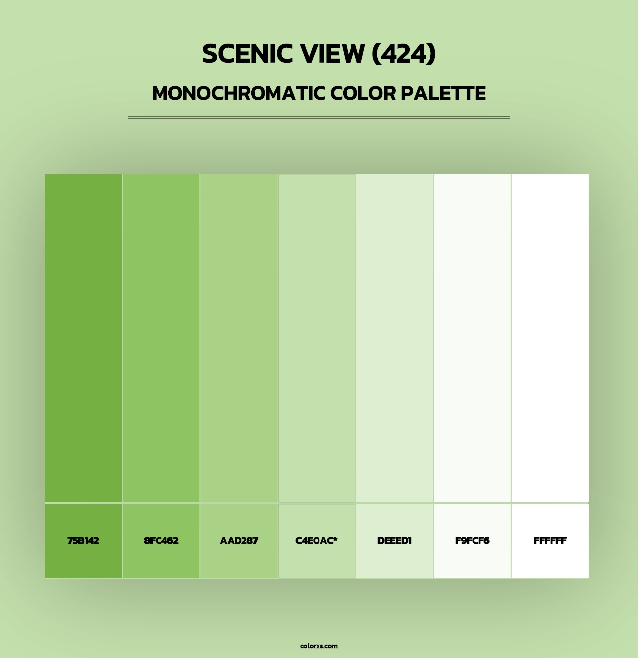 Scenic View (424) - Monochromatic Color Palette