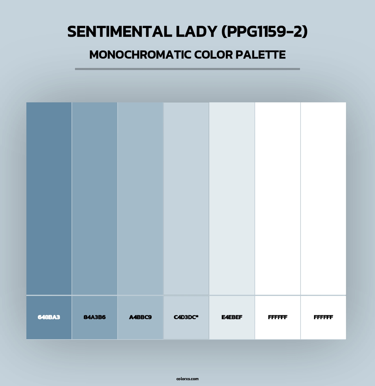 Sentimental Lady (PPG1159-2) - Monochromatic Color Palette