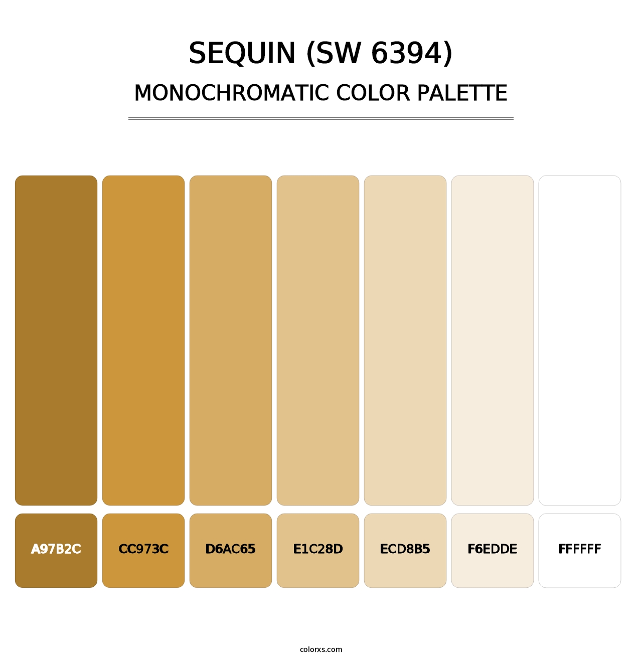 Sequin (SW 6394) - Monochromatic Color Palette