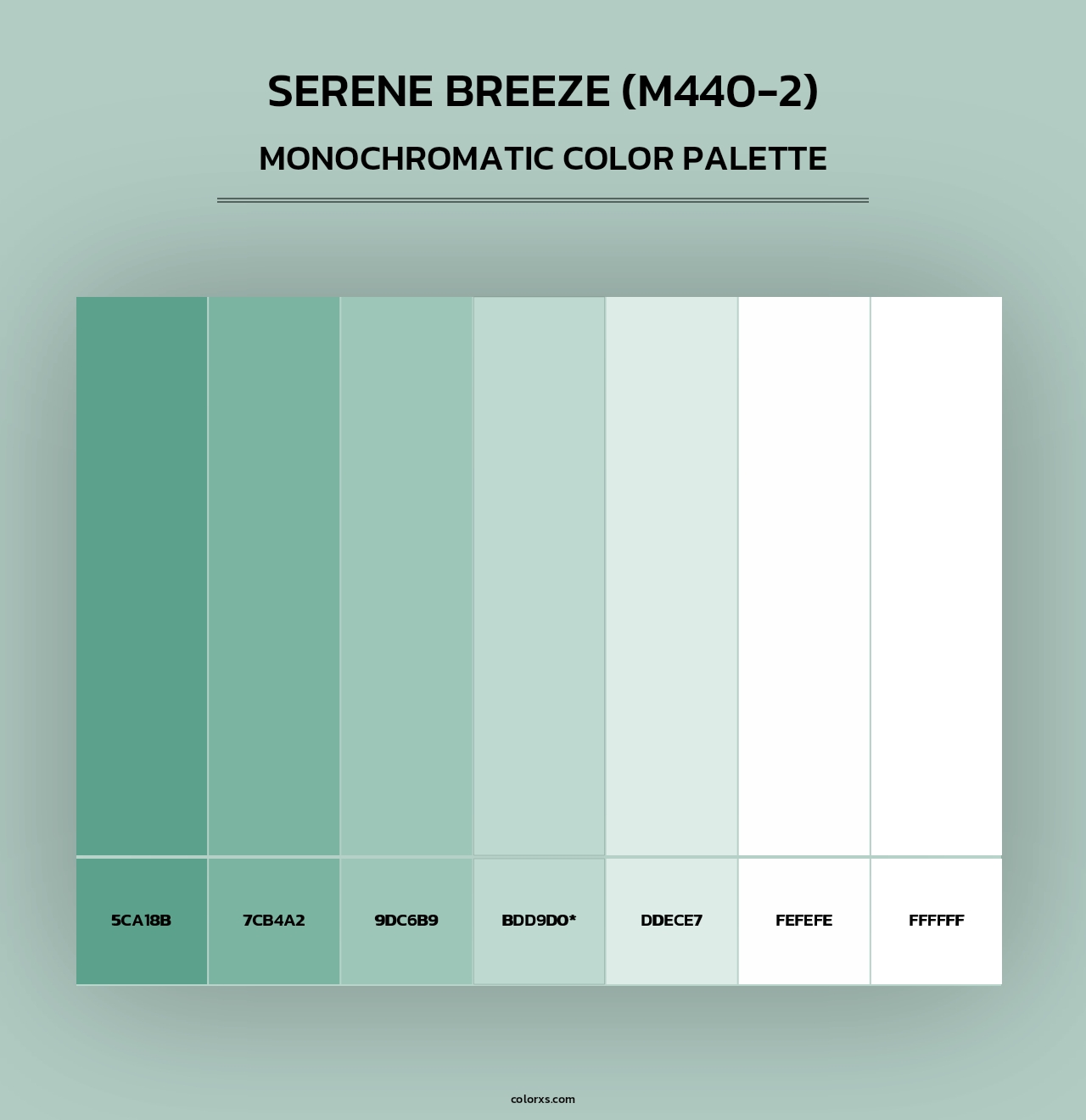 Serene Breeze (M440-2) - Monochromatic Color Palette