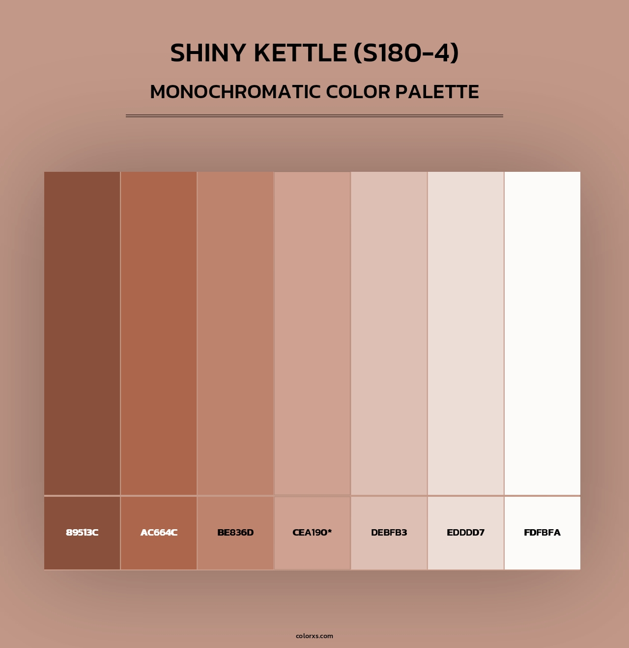 Shiny Kettle (S180-4) - Monochromatic Color Palette