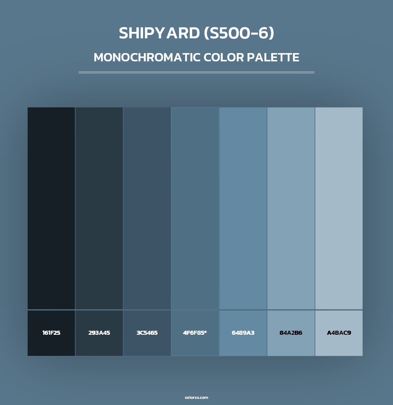 Shipyard (S500-6) - Monochromatic Color Palette