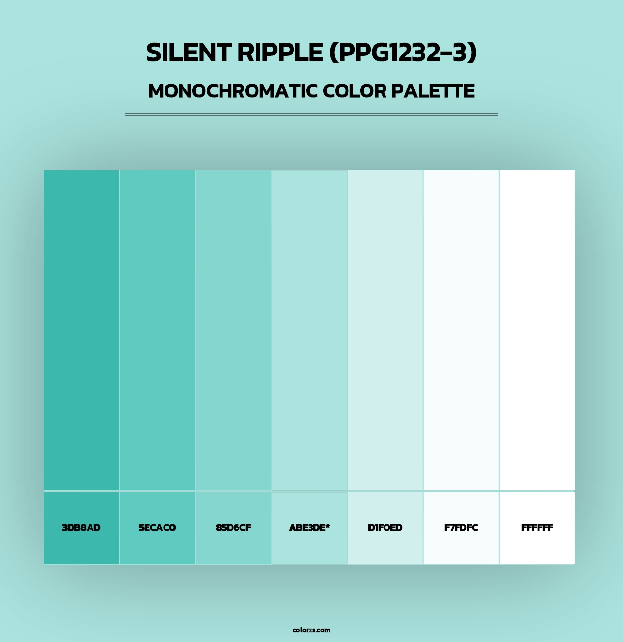 Silent Ripple (PPG1232-3) - Monochromatic Color Palette