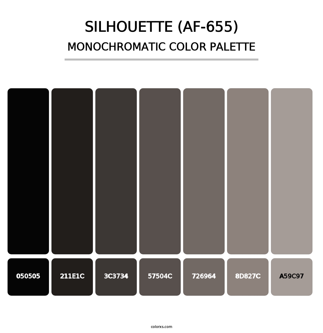Silhouette (AF-655) - Monochromatic Color Palette