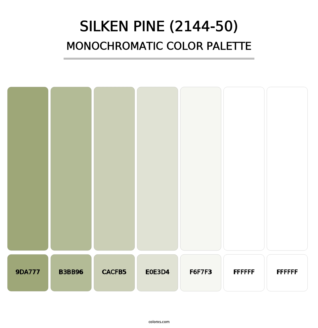 Silken Pine (2144-50) - Monochromatic Color Palette