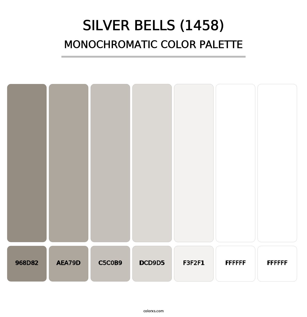 Silver Bells (1458) - Monochromatic Color Palette