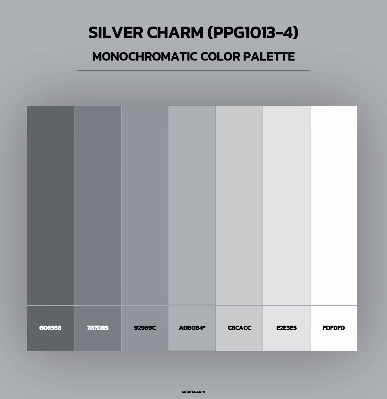 Silver Charm (PPG1013-4) - Monochromatic Color Palette