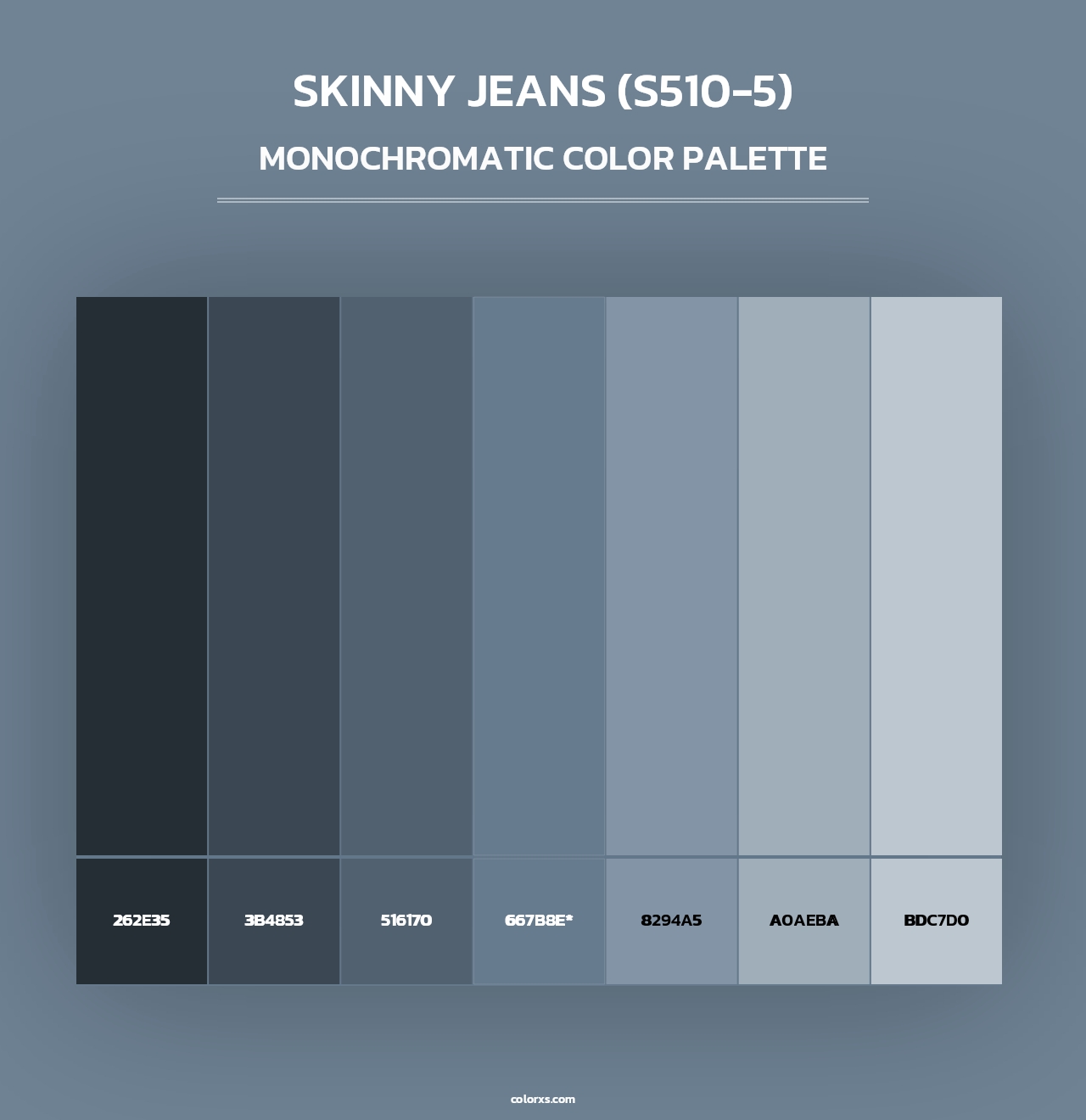 Skinny Jeans (S510-5) - Monochromatic Color Palette