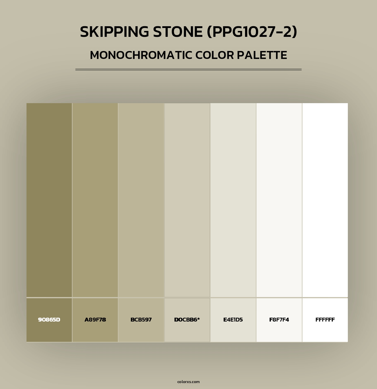 Skipping Stone (PPG1027-2) - Monochromatic Color Palette