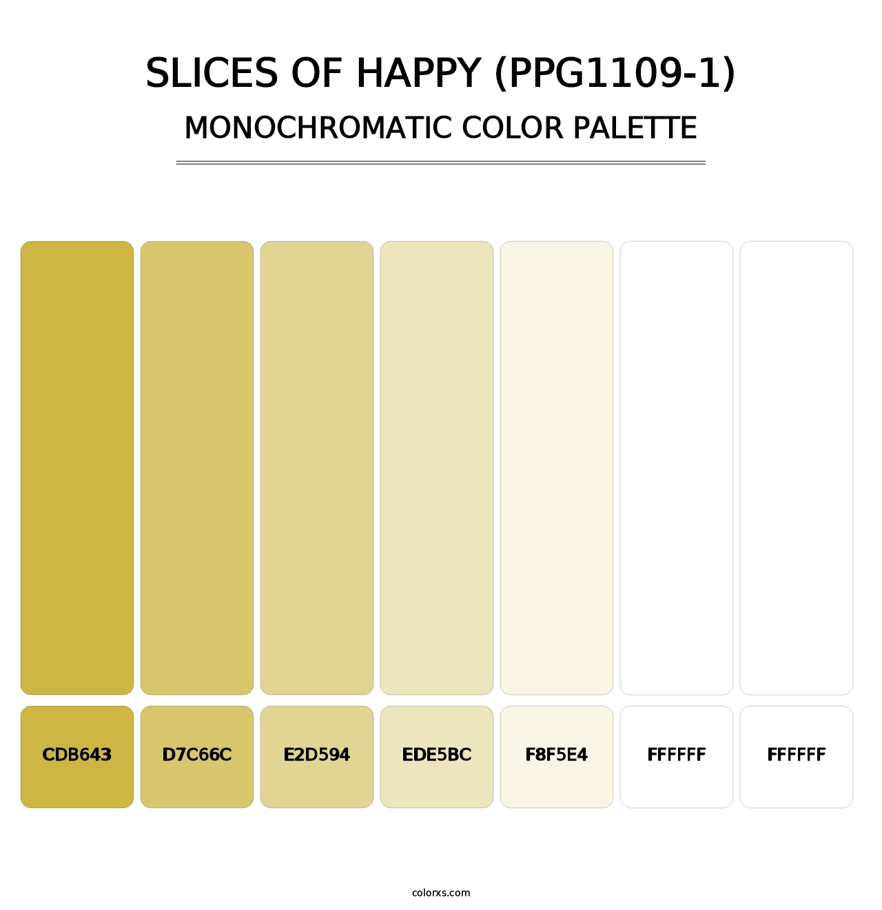 Slices Of Happy (PPG1109-1) - Monochromatic Color Palette