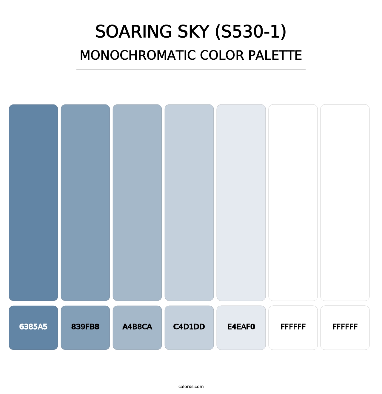 Soaring Sky (S530-1) - Monochromatic Color Palette