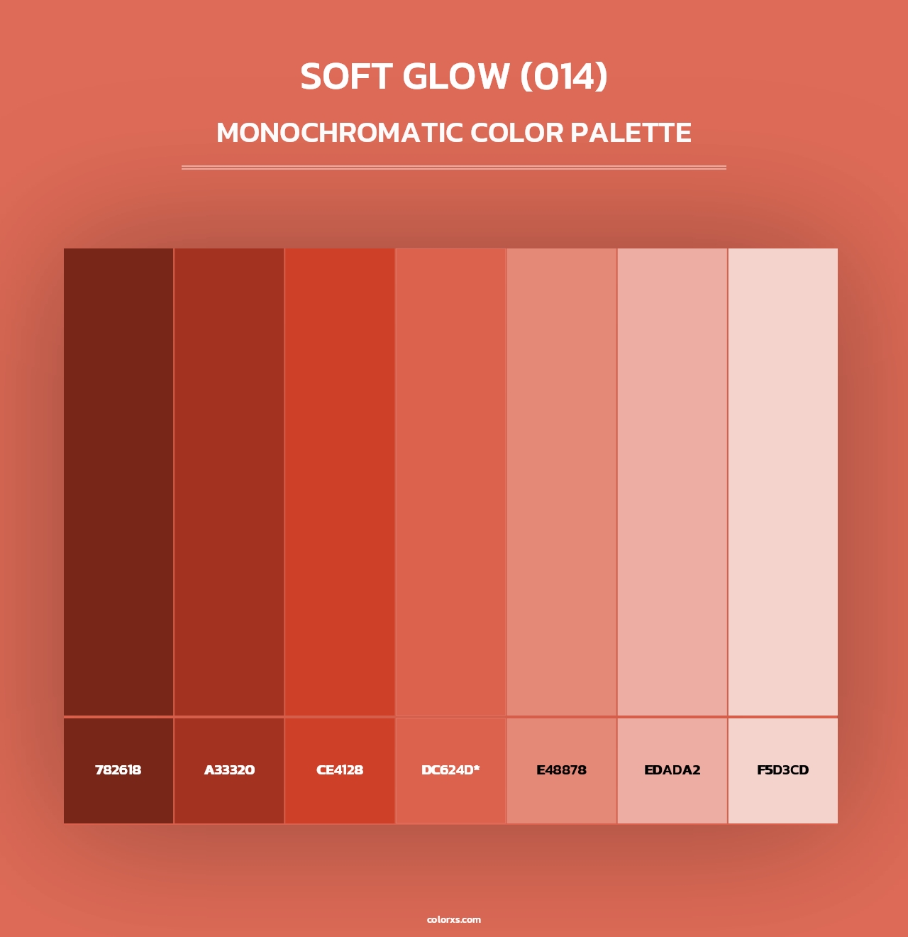 Soft Glow (014) - Monochromatic Color Palette