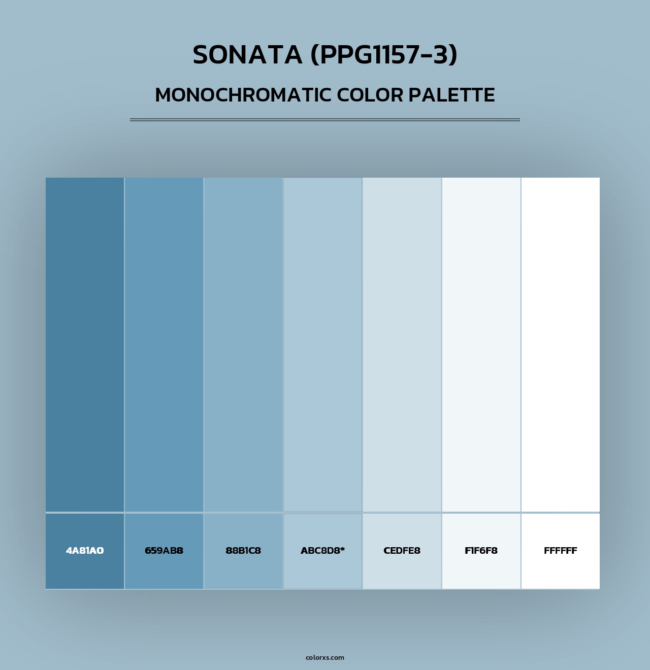 Sonata (PPG1157-3) - Monochromatic Color Palette