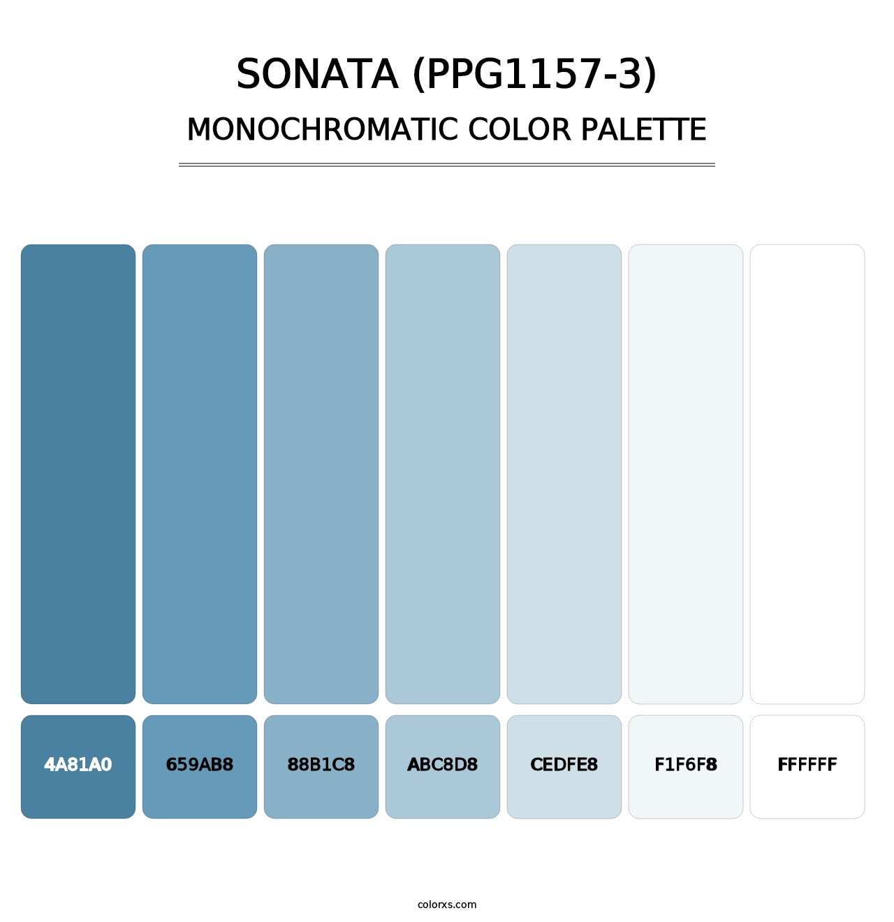 Sonata (PPG1157-3) - Monochromatic Color Palette