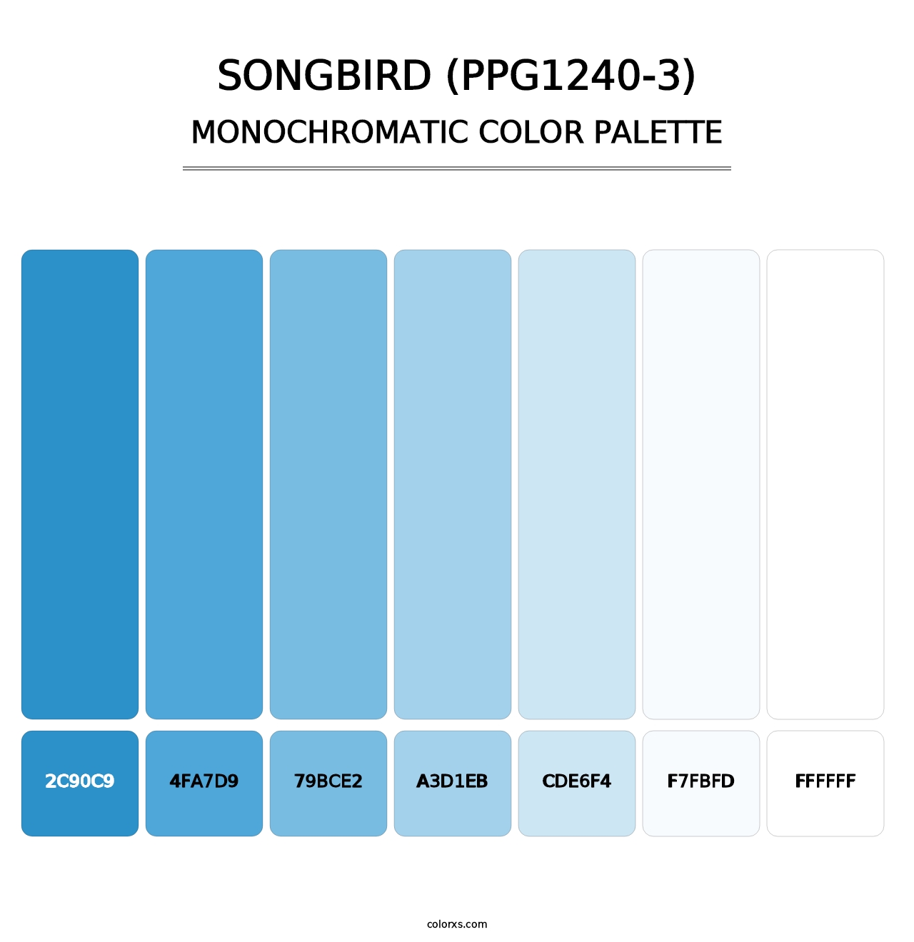 Songbird (PPG1240-3) - Monochromatic Color Palette