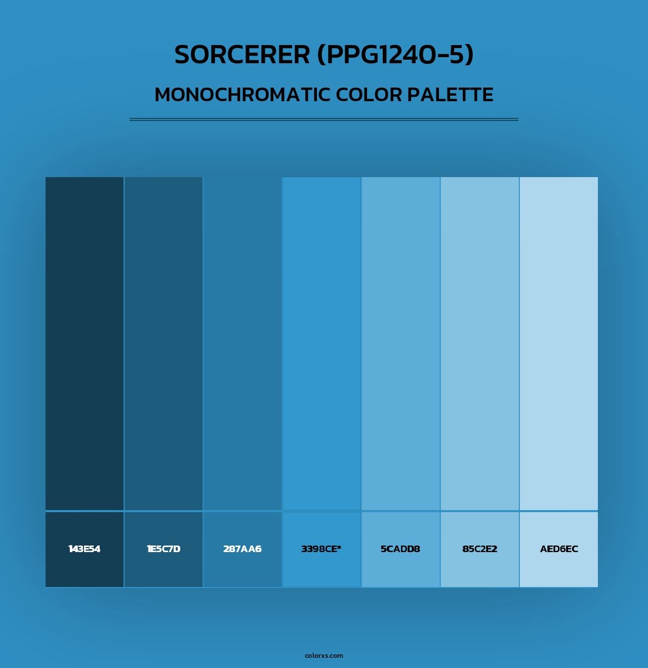 Sorcerer (PPG1240-5) - Monochromatic Color Palette