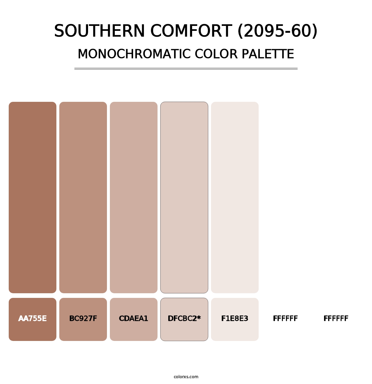 Southern Comfort (2095-60) - Monochromatic Color Palette