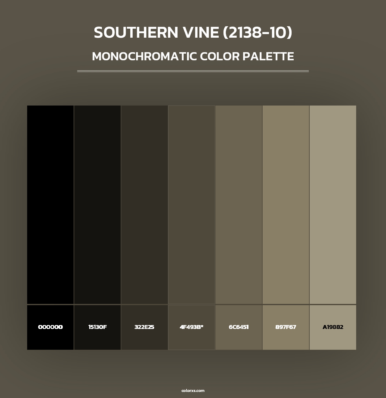 Southern Vine (2138-10) - Monochromatic Color Palette