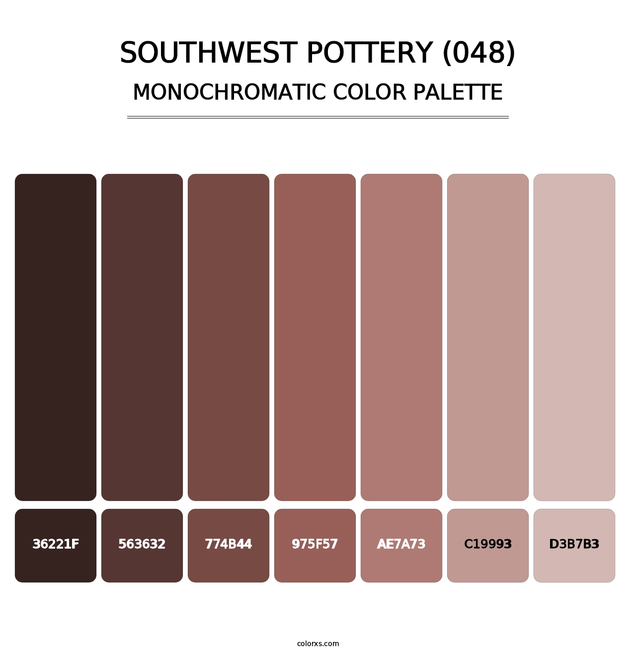 Southwest Pottery (048) - Monochromatic Color Palette