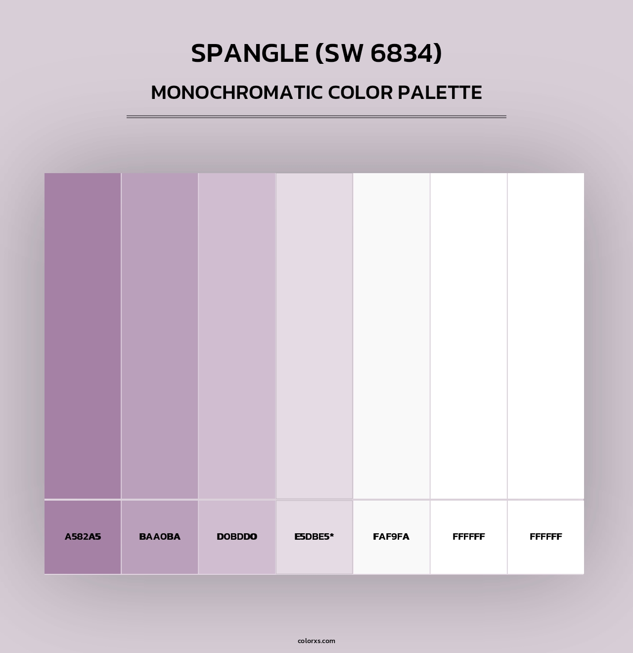 Spangle (SW 6834) - Monochromatic Color Palette