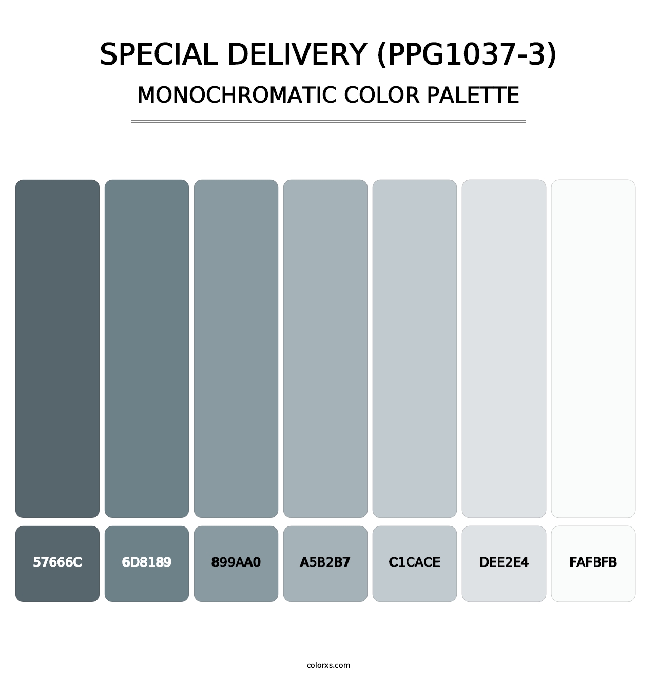Special Delivery (PPG1037-3) - Monochromatic Color Palette
